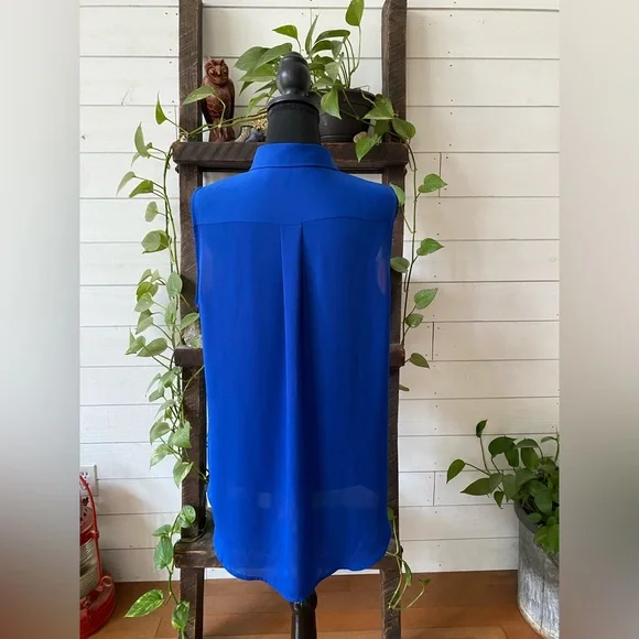 Apt 9: Elegant Royal Blue Button Down Shirt - Picture 11 of 17